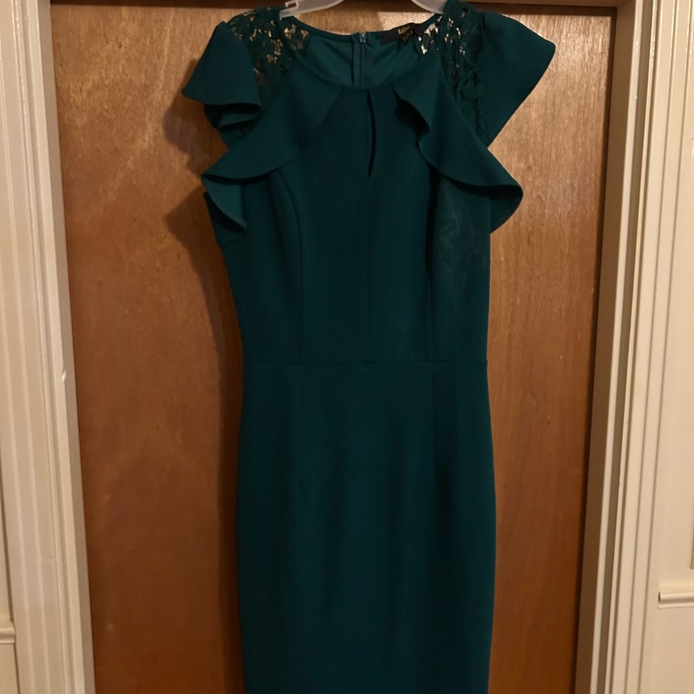 Elegant Green Lace Dress